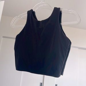 Athleta Black Sports Bra Crop Top